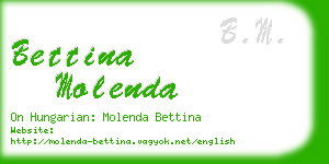 bettina molenda business card